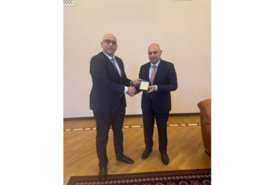 Fələstinin Azərbaycandakı səfiri Samir Şərifovla görüşüb