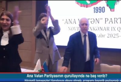 Həmin qalmaqallı qurultaydan daha bir GÖRÜNTÜ