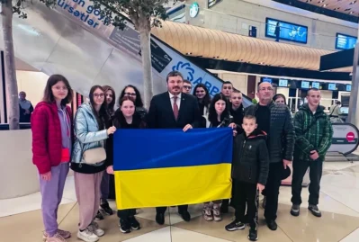 Ukraynadan növbəti uşaqlar qrupu Azərbaycana gətirildi 30 Ukraynadan növbəti uşaqlar qrupu Azərbaycana gətirildi