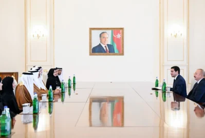 İlham Əliyev BƏƏ Federal Milli Şurasının sədrini qəbul edib 29 İlham Əliyev BƏƏ Federal Milli Şurasının sədrini qəbul edib