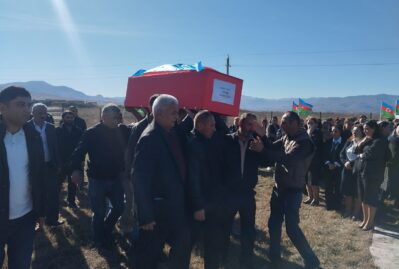 Xocalıda iki itkin şəhidimiz dəfn edildi - FOTOLAR