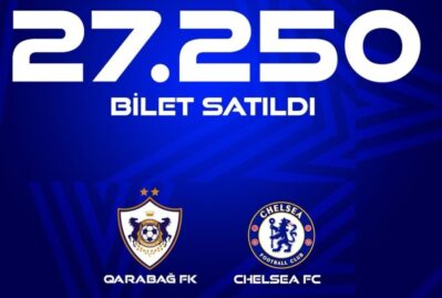 "Qarabağ"ın oyununa 27 min bilet satıldı