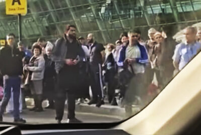 Aeroportda taksi dəyişikliyindən sonrakı vəziyyət... - VİDEO