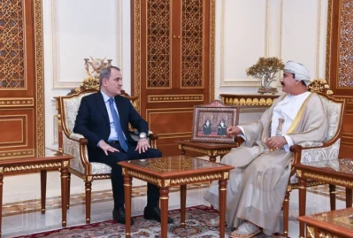 Ceyhun Bayramov omanlı nazirlə görüşdü - FOTO