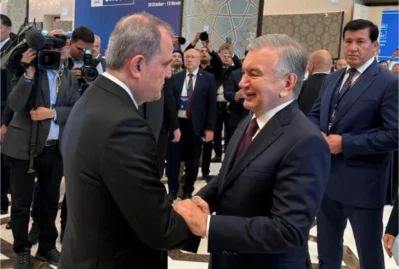 Ceyhun Bayramov Şavkat Mirziyoyevlə görüşdü 25 Ceyhun Bayramov Şavkat Mirziyoyevlə görüşdü