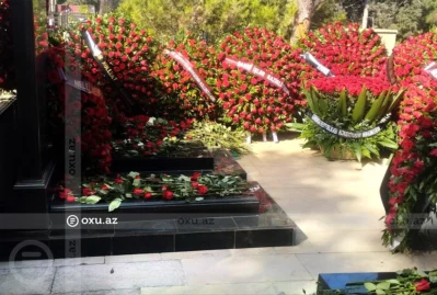 Oqtay Şirəliyev dəfn edildi - FOTOLAR