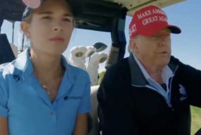 Trampla nəvəsinin dialoqu diqqət çəkdi - VİDEO