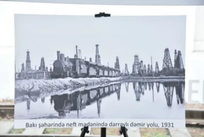 Dəmiryol Muzeyində “Qara qızılın saldığı dəmir yollar” sərgisi açıldı - FOTOLAR