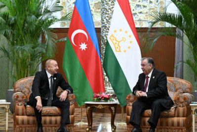 Azərbaycan və Tacikistan prezidentləri görüşdü - FOTOLAR