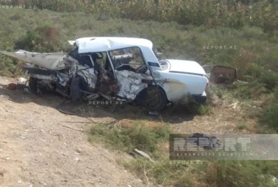 Biləsuvarda ağır qəza: ölən və yaralananlar var - FOTO