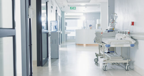 hospital healthcare medical with empty corridor wellness care treatment disease control medicine service hallway lobby clinic rehabilitation recovery