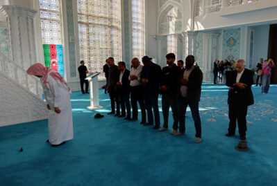 Beynəlxalq konfransın iştirakçıları Zəngilan məscidində ibadət etdilər - FOTOLAR