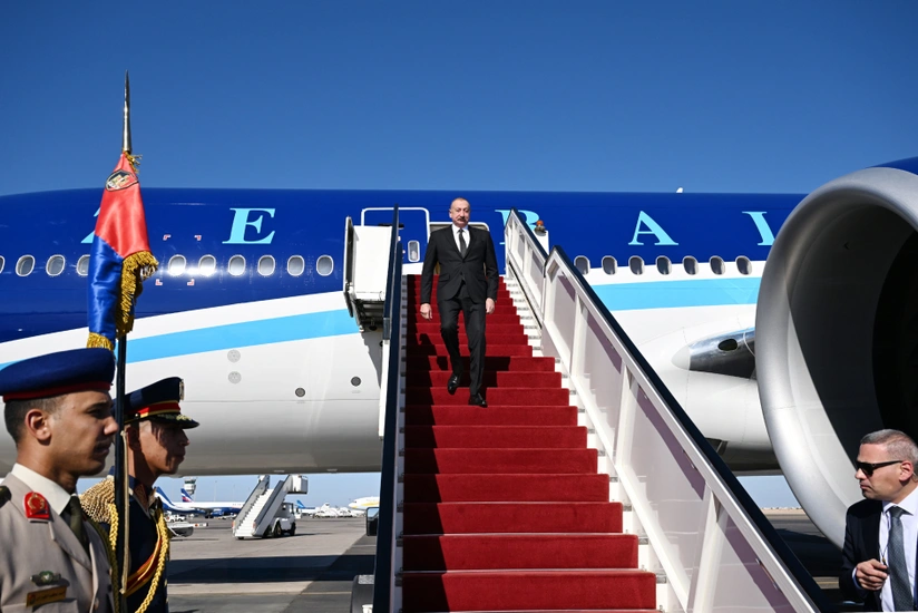 Prezident İlham Əliyev Misirdə işgüzar səfərdədir – FOTOLAR