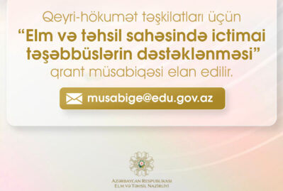 QHT-lər üçün qrant müsabiqəsi elan olundu