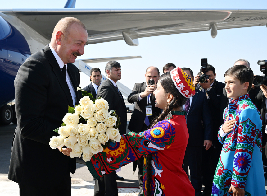 İlham Əliyev Tacikistana getdi: onlar qarşıladı - FOTO/VİDEO 1 prez tacikistan