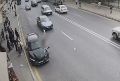 Piyadaların vurulduğu dəhşətli qəzalar... - VİDEO