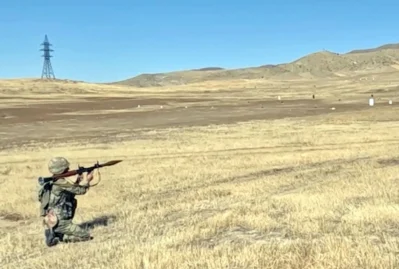 Naxçıvanda hərbi vəzifəlilərlə təlim toplanışı... - VİDEO