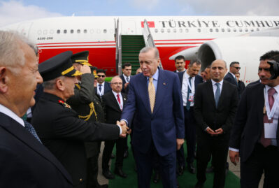 Ərdoğan Azərbaycana gəldi, belə qarşılandı - FOTOLAR