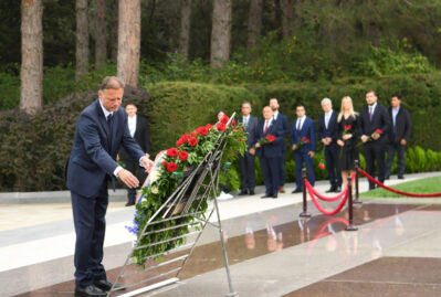 Qordan Yandrokoviç Fəxri və Şəhidlər xiyabanlarında - FOTOLAR