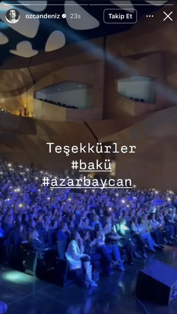 Özcan Dənizdən Bakı konserti ilə bağlı paylaşım - FOTO