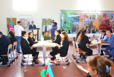 Ağstafalı müəllimlərin iştirakı ilə intellektual bilik yarışı keçirildi - FOTOLAR