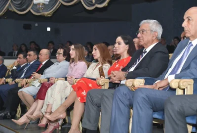 Leyla, Arzu və Alyona Əliyevalar "Gülçöhrə və Əsgər" tamaşasını izlədilər