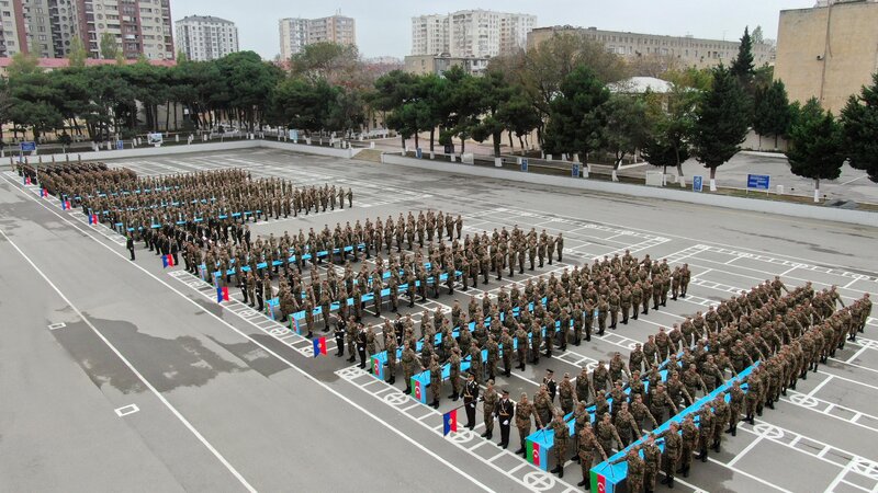 Gənc əsgərlərin andiçmə mərasimi keçirildi