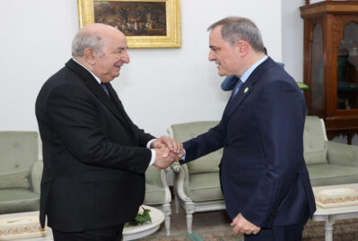 Əlcəzair Prezidenti Əbdülməcid Tebbune nazir Ceyhun Bayramovu qəbul edib