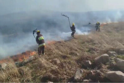 Gədəbəydə dağlıq ərazi yanır