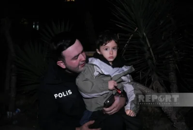 Yanğın baş verən əraziyə polis əməkdaşları cəlb edildi