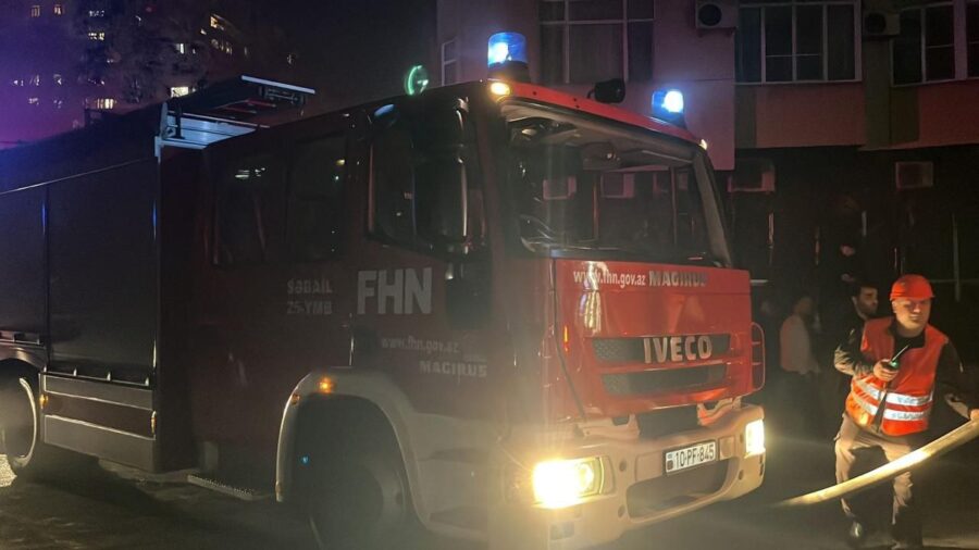 Yasamalda binada güclü yanğın: ölənlər var – VİDEO