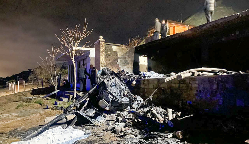 Dağıstanda helikopter qəzaya uğradı: Xeyli sayda ölən var