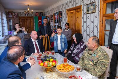 Yeni Klinika Lerikdə şəhid ailələri ilə görüş keçirdi - FOTOLAR