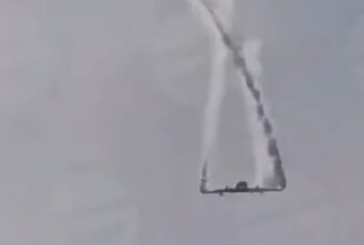 Türkiyə təyyarəsinin yerə düşmə anı - Yeni VİDEO