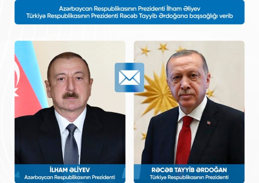 İlham Əliyev Ərdoğana başsağlığı verdi