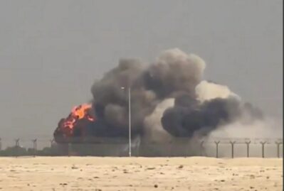 Azərbaycan rəsmilərinin olduğu yerdə qırıcı qəzaya uğradı - Anbaan video