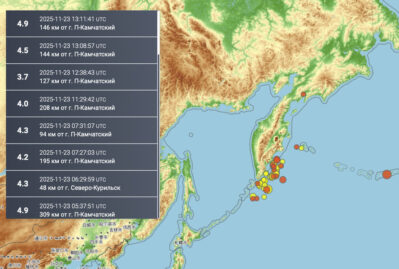 Rusiyada 4,9 bal gücündə zəlzələ oldu