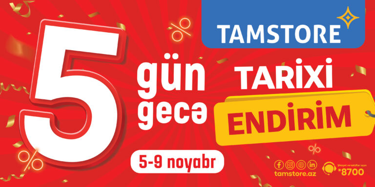 5 Gün 5 Gecə tarixi endirimlər olacaq - FOTO