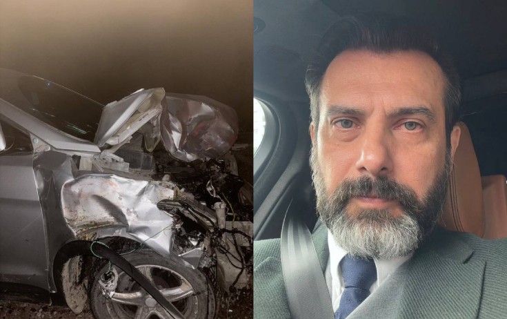 Azərbaycanlı aktyor Qazaxıstanda qəzaya düşdü - FOTO