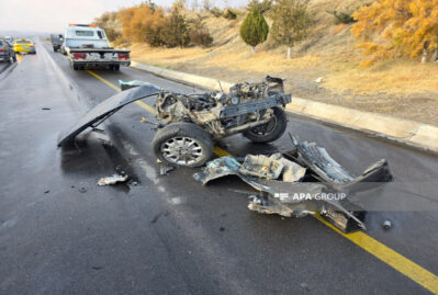 Naxçıvanda ağır qəza: iki nəfər... - FOTOLAR