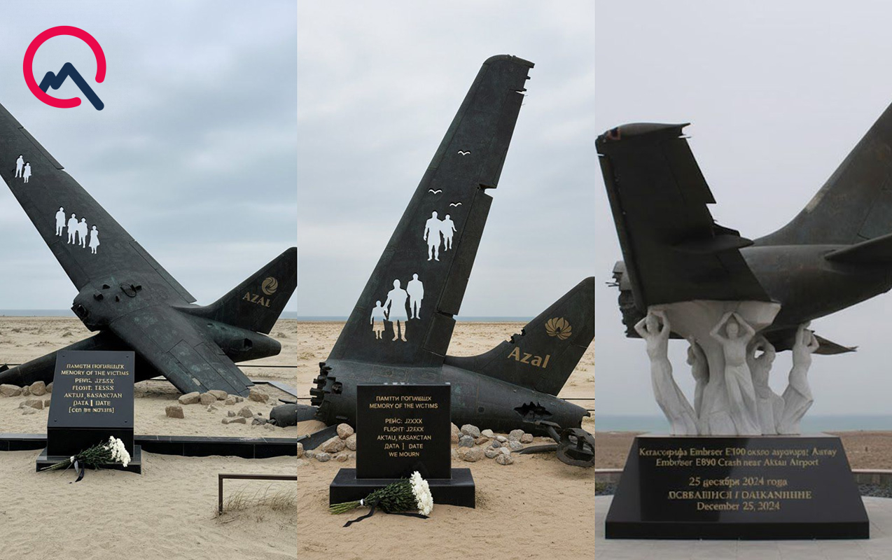 Qazaxıstanda qəzaya uğrayan təyyarəmizə bu üç abidədən biri ucaldılacaq