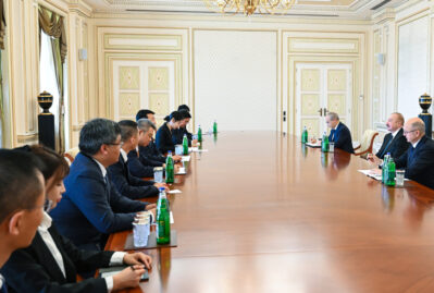 İlham Əliyev Lü Cünü qəbul etdi - FOTOLAR