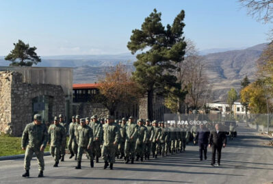 Laçında da yürüş keçirilir - FOTOLAR