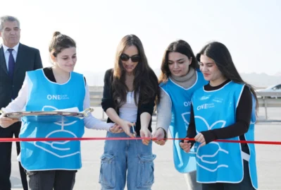 Leyla Əliyeva Qaradağda yeni parkın açılışında... - FOTOLAR
