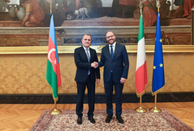 Ceyhun Bayramov İtaliya Parlamentinin Deputatlar Palatasının Prezidenti ilə görüşdü