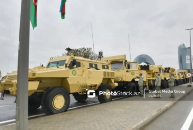 Zəfər Gününə həsr olunmuş hərbi parada hazırlıq... - FOTOLAR