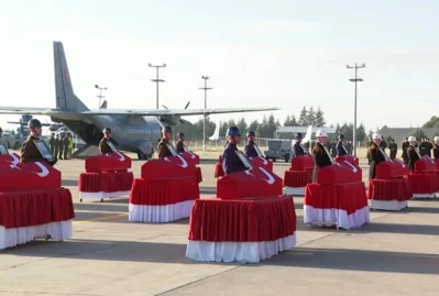 Ankarada şəhidlərlə vida mərasimi keçirildi - VİDEO