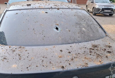 "İsgəndər"in qəlpələri Azərbaycan səfirliyinin binasına düşüb - FOTOLAR