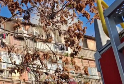 Bakıda yataqxanada yanğın: 3 nəfər... - VİDEO