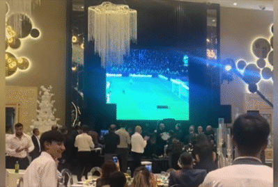 Toyda futbola baxdılar - VİDEO